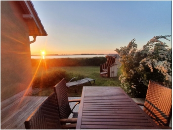 Fewo Boddenblick im EG - mit Blick auf den Breetzer Bodden